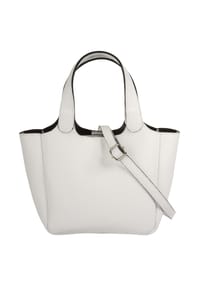 Cluty - Handtasche Echt Leder, Made In Italy - blau