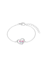 Prinzessin Lillifee - Armband für Mädchen, 925 Sterling Silber, Zirkonia synth. | Herz/Schmetterling - Silber