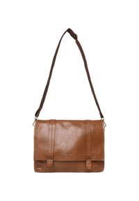 GALERIA NOVA FS26 - Umhängetasche, Leder, Magnetdruckknopf - MID TAN