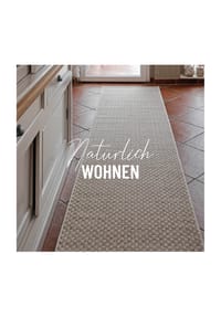 WECONhome - Läufer Miami South Beach - Flachgewebe, wetterfest, modern - beige creme