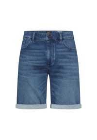 camel active - fleXXXactive® Jeans Shorts aus Baumwollmix - Bleichblau
