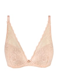 Aubade - Rosessence Triangel-BH, Bügel, florale Spitze, für Damen - NUDE