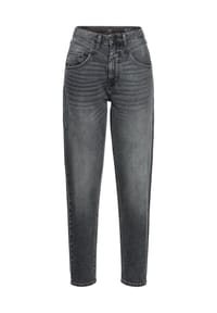 camel active - Mom Fit 5-Pocket Jeans - Dunkel Grau