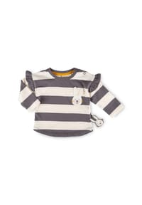 sigikid® - Langarmshirt Schneehase ,  für Babys - weiß/grau
