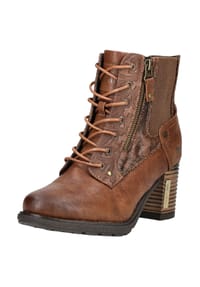 MUSTANG® - Lederimitat/Textil Stiefelette - Braun