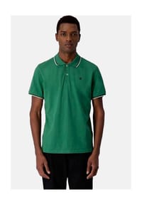 Champion® - Shirt Kurzarm Poloshirt mit Kragen und Knopfleiste in Regular-fit - grün