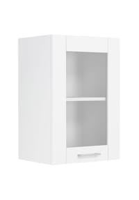 VCM. - Küchenschrank hängend | Maße ca. H. 60 x B. 40 x T. 31 cm | Hängeschrank mit Glas im Landhaus Stil | Küchenmöbel – Colura - Weiß