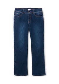 sheego - Bootcut-Jeans - dark blue denim