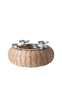 Fink Living Kranz 4-flammig CORBELLO - CORBELLO - silberfarben, natur