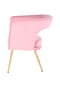 Kayoom Stuhl Jolene 125 rosa – Eiche retro Bild 11