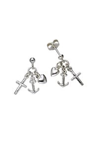 zeeme KIDS - Ohrringe 925/- Sterling Silber - weiß