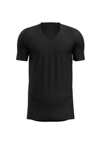 CALIDA - Herren Kurzarm-Shirt, V-Neck Clean Line - charcoal