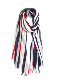 collezione alessandro® - Schal Cannes maritim - weiß