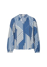 S.Oliver Red Label - Shirtbluse, Split-Neck, für Damen - 55A1 BLUE
