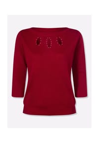 Sieh an! - 3/4-Arm-Pullover - ecru
