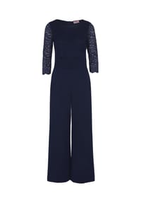 Vera Mont - Jumpsuit mit Spitze - Night Sky