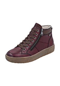 remonte® - Glattleder Sneaker - Weinrot