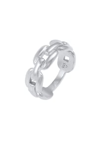 elli. - Ring Glieder Oval Chain Look 925 Silber - Gold