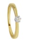 MONCARA Damen Ring, 375er Gold mit 1 Diamant, ca 0,10 Karat Bild 1