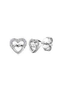 zeeme KIDS - Ohrstecker 925/- Sterling Silber 22 Zirkonia - weiß