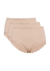Nina von C. - Taillenslip, 3er Pack, Zierschleife, für Damen - 627 SAND