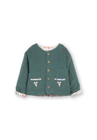 KITE - Kinder Fairy Flowers Steppjacke Bio-Baumwolle - grün