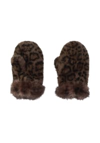 MANGUUN - Fäustlinge, Kunstfell, für Damen - BROWN