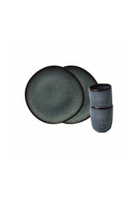 like. by Villeroy & Boch Frühstücks-Set Lave 4er Set - LAVE GLACÉ - beige