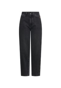 camel active - Barrel Jeans mit Gürtelschlaufen - Schwarz