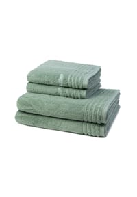 VOSSEN® 2 X Handtuch 2 X Duschtuch im Set Vienna Style Supersoft - Vienna Style Supersoft - Apricot