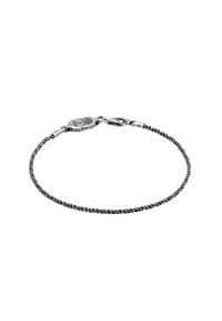 HAZE & GLORY - Armband Herren Kordelkette - Paradise 925 Silber Oxidiert - Gold