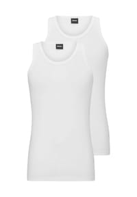BOSS - Tank Top, 2er-Pack, für Herren - 100 WHITE