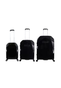 ELLE - Koffer-Set ELLE mit vollständig gefüttertem Innenraum - Anthracite