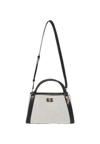 GUESS - Schultertasche, Reißverschluss, Emblem, für Damen - NTBNATURAL/BLACK