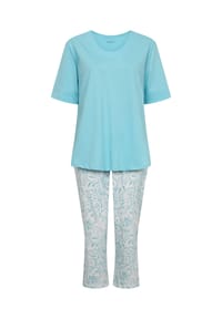 RÖSCH - Capri-Pyjama, Baumwolle, für Damen - 16710 BIG PAISLEY