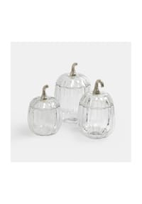 LOBERON - Glasdose 3er Set Alérisse klar/antiksilber - klar/antiksilber
