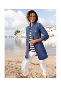 Witt - Jeans-Longbluse - blue-stone-washed
