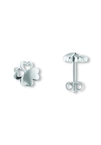 ONE ELEMENT - Zirkonia Blume Ohrringe Ohrstecker aus 925 Silber - silber