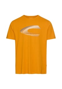 camel active - T-Shirt mit Print aus nachhaltigem Organic Cotton - Gelb