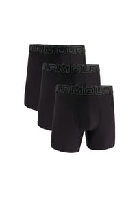 UNDER ARMOUR - Herren Boxershorts, 3er Pack - Performance Tech Mesh Boxer Briefs Solid 6", Stretch, einfarbig - Schwarz