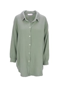 Seasons of April - Bluse SUSIE MUSSELIN OVERSIZED Damen Musselinbluse aus 100% Baumwolle, Gr. S/M & L/XL - Anthrazit