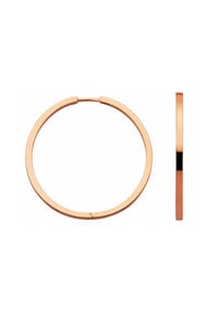 Adelia's - Damen 925 Silber Ohrringe   Creolen Ø 32,8 mm - rose