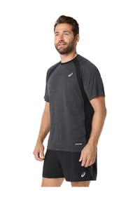 asics - Funktionsshirt Road, atmungsaktiv, für Herren - PERFORMANCE BLACK