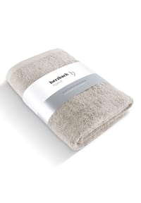 herzbach home Saunatuch Pura 80x200 cm 550g/m², Premium-Qualität, 100% Baumwolle, einfarbig - Herzbach_Pura - Anthrazit