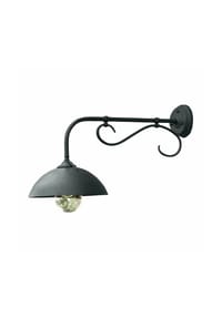 LOBERON - Außenwandlampe Lupia schwarz - schwarz