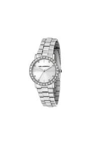 KARL LAGERFELD CRYSTALS - Moderne Damenuhr - Silber/Steine/Weiss