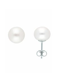 Adelia's - Damen Silber Schmuck 925 Silber Ohrringe  Ohrstecker mit Süßwasser Zuchtperle - silber