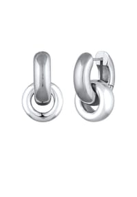 elli. - Ohrringe Creolen Einhänger Rund Kreis 925 Sterling Silber - Gold