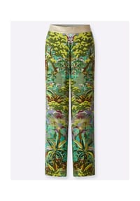 heine - Druckhose - schilf-cognac-bedruckt