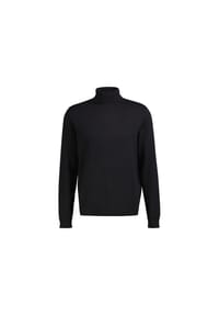 LERROS - Rollkragenpullover mit Rippbündchen aus reiner Baumwolle - BLACK